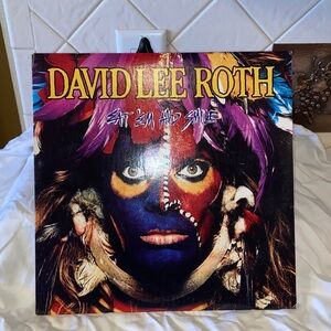 Vintage Like new David Lee Roth- Eat Em And Smile Vinyl In Plastic